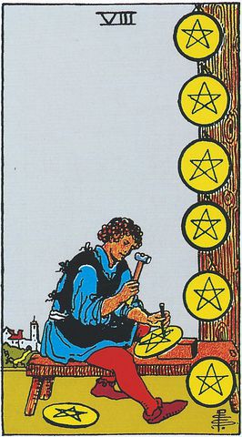 eight of pentacles