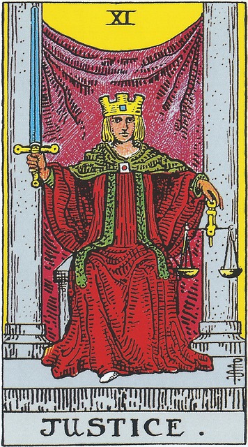 justice tarot card