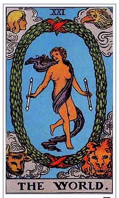 world tarot card